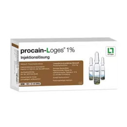PROCAIN-Loges 1% injekčný roztok ampulky, 50X2 ml