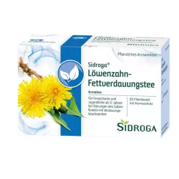 SIDROGA Filtračné vrecká na čaj z púpavy, 20X1,5 g