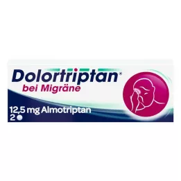 DOLORTRIPTAN na filmom obalené tablety na migrénu, 2 ks