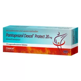 PANTOPRAZOL Dexcel Protect 20 mg gastrorezistentné tablety, 14 ks