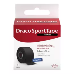 DRACO TAPEVERBAND 3,8 cm x 10 m čierna, 1 kus