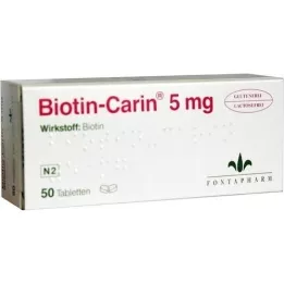 BIOTIN-CARIN 5 mg tablety, 50 ks