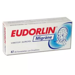 EUDORLIN Filmom obalené tablety na migrénu, 20 ks