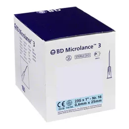 BD MICROLANCE Kanyla 23 G 1 0,6x25 mm, 100 ks