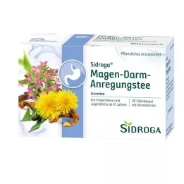 SIDROGA Gastrointestinálne stimulačné čajové filtračné vrecká, 20 x 2,0 g