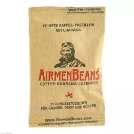 AIRMENBEANS najlepšie kávové pastilky s guaranou, 21 kusov