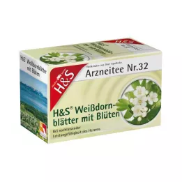 H&S Filtračné vrecko listy hlohu s kvetmi, 20X1,6 g