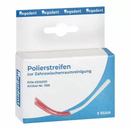 POLIERSTREIFEN na čistenie medzizubných priestorov, 5 ks
