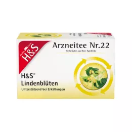 H&amp;S filtračné vrecká na čaj z lipového kvetu, 20X1,8 g