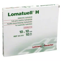 LOMATUELL H Masť tyl 10x10 cm sterilný, 10 ks
