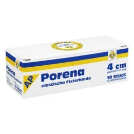 Porena gázový obväz elastický 4cm bez violončela biely, 10 kusov