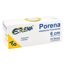Porena gázový obväz elastický 6cm bez violončela biely, 10 kusov