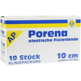 Porena gázový obväz elastický 10cm bez violončela biely, 10 kusov