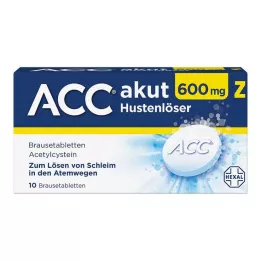 ACC akut 600 Z šumivé tablety proti kašľu, 10 ks