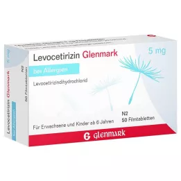 LEVOCETIRIZIN Glenmark 5 mg filmom obalené tablety, 50 ks