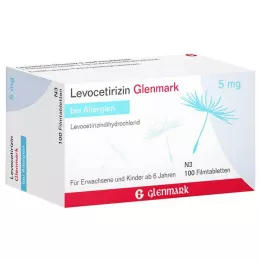 LEVOCETIRIZIN Glenmark 5 mg filmom obalené tablety, 100 ks