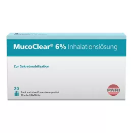 MUCOCLEAR 6% NaCl inhalačný roztok, 20X4 ml