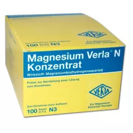 MAGNESIUM VERLA N koncentrát prášok na perorálne podanie, 100 ks