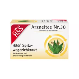H&S Filtračné vrecúška na bylinky skorocel, 20X1,5 g
