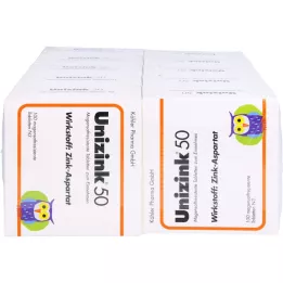 UNIZINK 50 gastrorezistentných tabliet, 10X100 ks