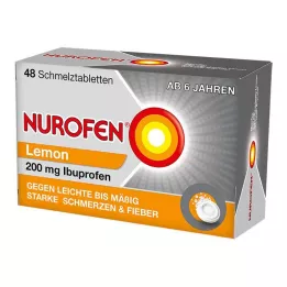 NUROFEN 200 mg citrónové taviteľné tablety, 48 ks