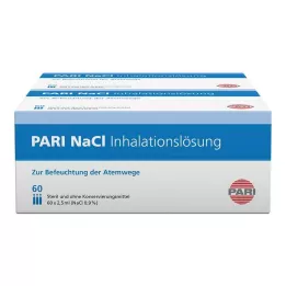 PARI Ampulky s inhalačným roztokom NaCl, 120 x 2,5 ml