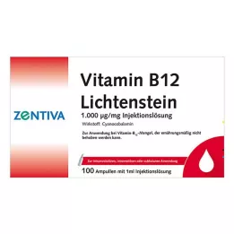 VITAMIN B12 1 000 μg Lichtenštajnské ampulky, 100 x 1 ml