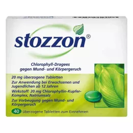 STOZZON Tablety potiahnuté chlorofylom, 40 ks
