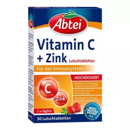 ABTEI Pastilky s vitamínom C plus zinkom, 30 ks