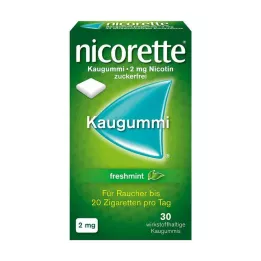 NICORETTE 2 mg žuvačky čerstvej mäty, 30 ks