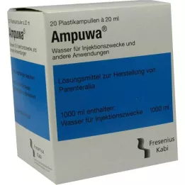 AMPUWA Plastové ampulky injekčný/infúzny roztok, 20 x 20 ml