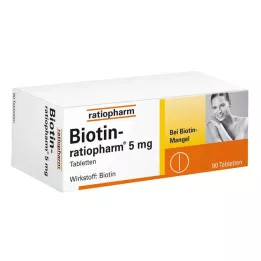 BIOTIN-RATIOPHARM 5 mg tablety, 90 ks
