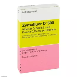 ZYMAFLUOR D 500 tabliet, 90 ks