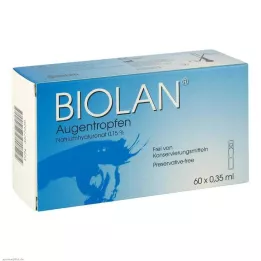 BIOLAN Očné kvapky jednodávkové pipety, 60X0,35 ml