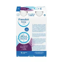 FRESUBIN ENERGY DRINK Fľaša na pitie lesného ovocia, 4X200 ml