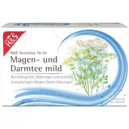 H&amp;S žalúdočný a črevný čaj jemné filtračné vrecká, 20X2,0 g