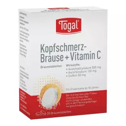 TOGAL Bolesti hlavy šumivé + Vit.C šumivé tablety, 20 ks