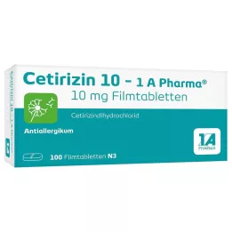 CETIRIZIN 10-1A Pharma filmom obalené tablety, 100 ks