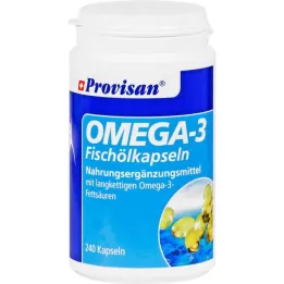 PROVISAN Kapsuly s omega-3 rybím olejom, 240 kusov