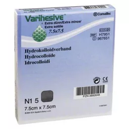 VARIHESIVE extra tenký 7,5x7,5 cm HKV hydroaktívny, 5 kusov
