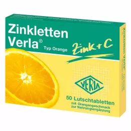 ZINKLETTEN Pomarančové pastilky Verla, 50 ks