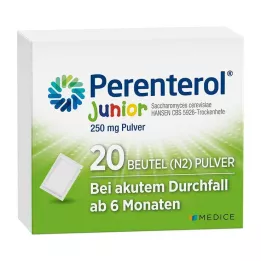 PERENTEROL Fľaša na prášok Junior 250 mg, 20 ks