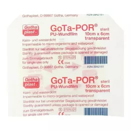 GOTA-POR PU Fólia na rany 10x6 cm sterilná náplasť, 1 ks