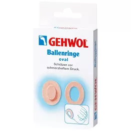 GEHWOL Guličkové krúžky oválne, 6 ks
