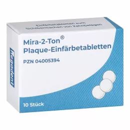 MIRA 2 farebné tablety na farbenie plakov, 10 ks