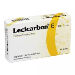 LECICARBON E CO2 Laxans čapíky pre dospelých, 10 ks
