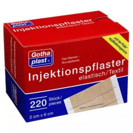 GOTHAPLAST Náplasť na injekciu 2x6 cm, 220 ks