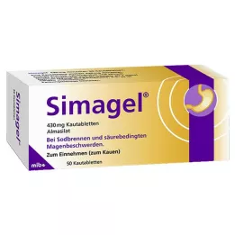 SIMAGEL Žuvacie tablety, 50 ks