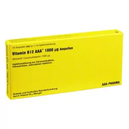 VITAMIN B12 AAA 1000 μg ampulky, 10X1 ml