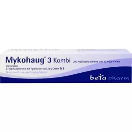 MYKOHAUG 3 tablety Combi 3 Vag/25 g krém, 1 ks